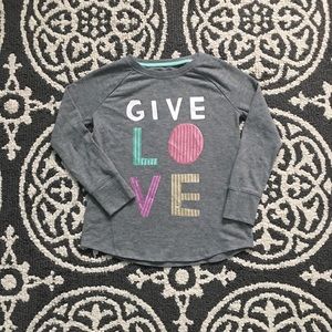 Cat and Jack “ Give Love” sweater